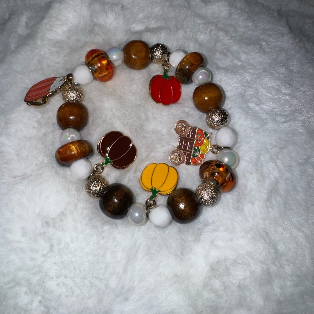 Fall charm bracelet